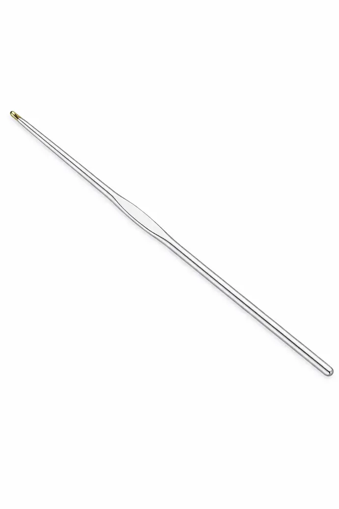 [A007-0.75] STEEL CROCHET HOOK 12CM  0.75MM