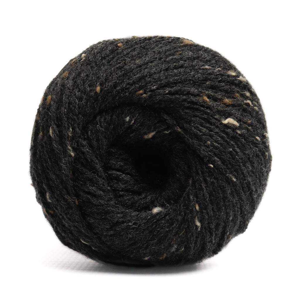BLACK DOUBLE KNIT KAROO TWEED 100g