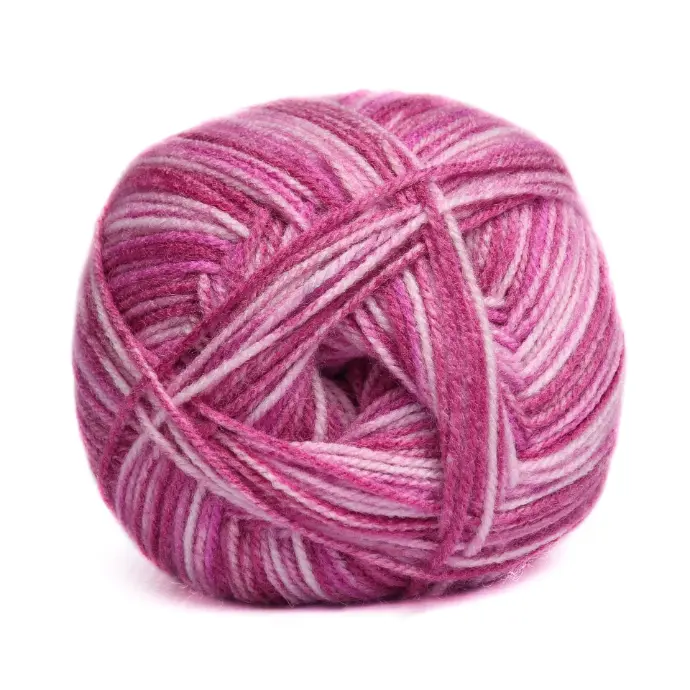 FROSTED PINK PRINT PULLSKEIN CHARITY 100g