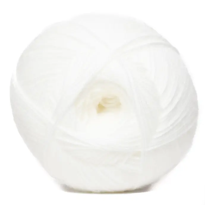 WHITE DK CHARITY 100g
