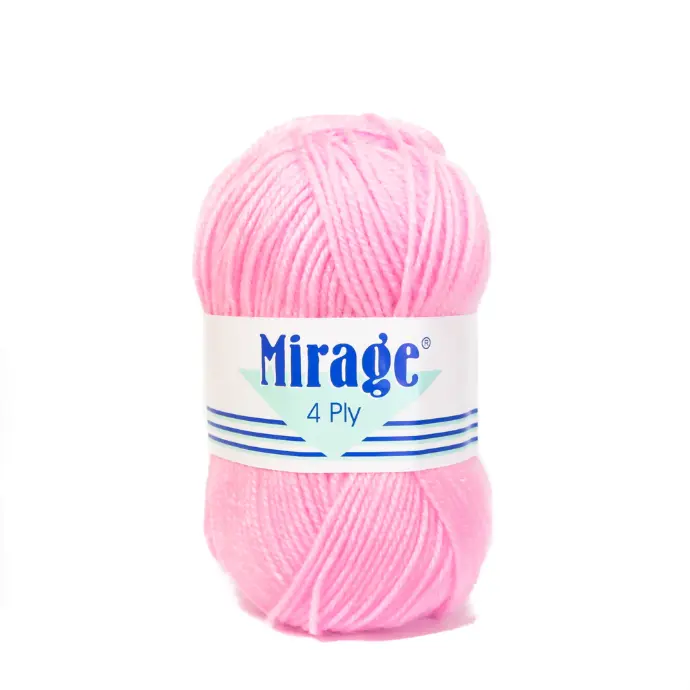 BRIGHT PINK MIRAGE 4PLY 25G