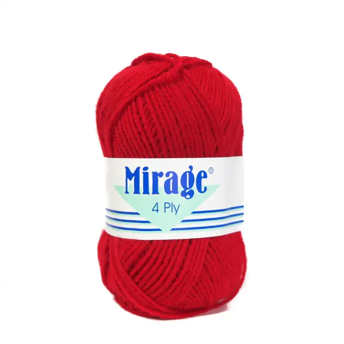 FIRE RED MIRAGE 4PLY 25G 
