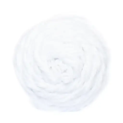 WHITE SERIOUSLY CHUNKY COTTON ON 100g                                                  