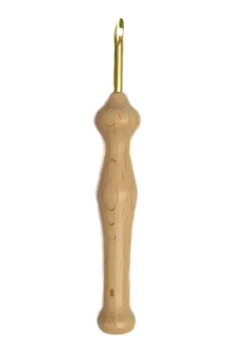 [PN008-4.8]  WOOD HANDLE PUNCH NEEDLED 4.8MM INCL 2.75M