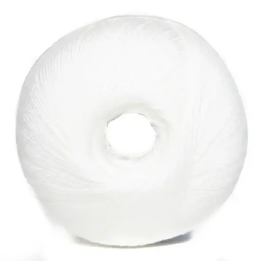 [6032001]  WHITE CROCHET5 50G