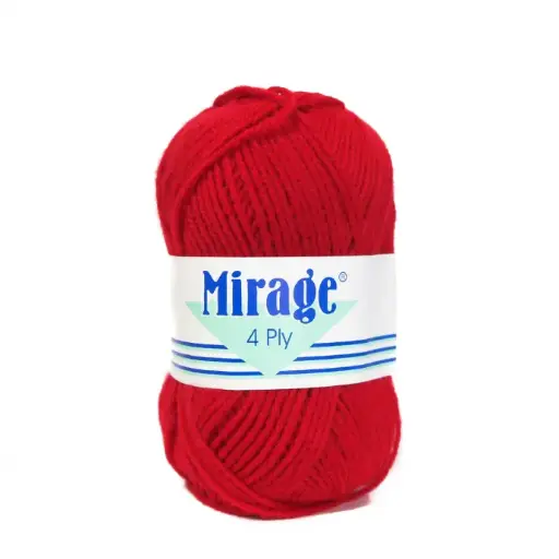 MIRAGE 4PLY 25G BLS FIRE RED